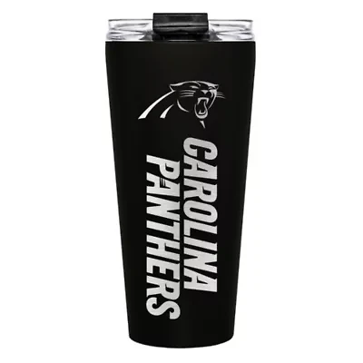 NFL Carolina Panthers 32oz Team Color Big Slim Travel Tumbler