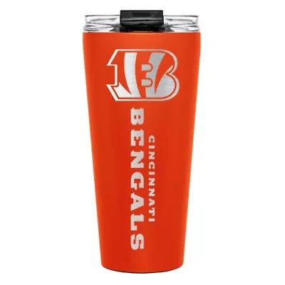 NFL Cincinnati Bengals 32oz Team Color Big Slim Travel Tumbler