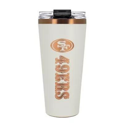 NFL San Francisco 49ers 32oz Copper and Crème Big Slim Travel Tumbler