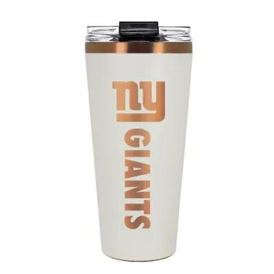 NFL New York Giants 32oz Copper and Crème Big Slim Travel Tumbler