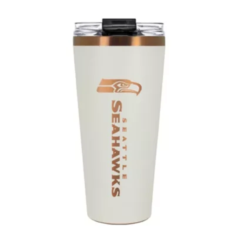 NFL Seattle Seahawks 32oz Copper and Crème Big Slim Travel Tumbler