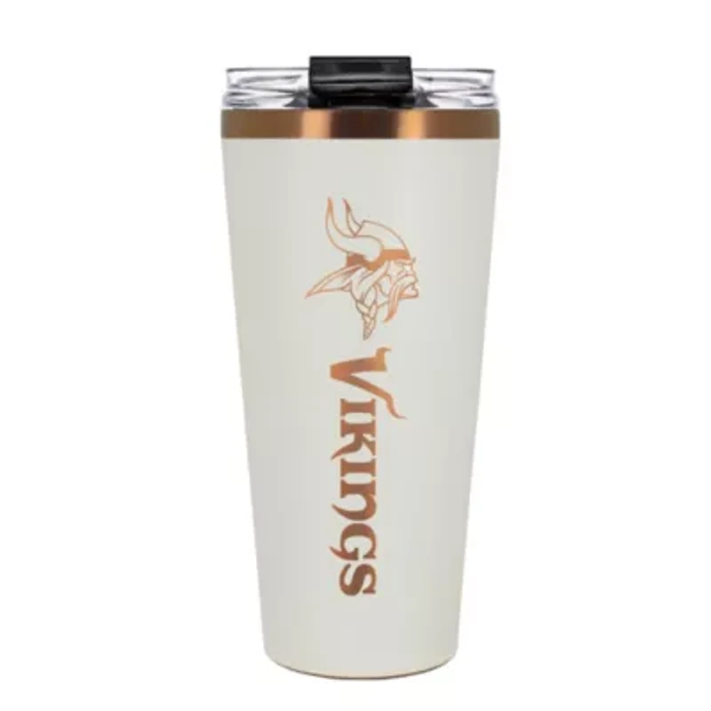 NFL Minnesota Vikings 32oz Copper and Crème Big Slim Travel Tumbler