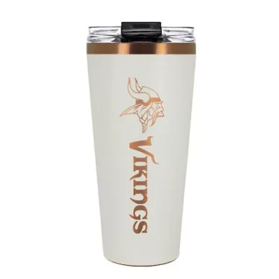 NFL Minnesota Vikings 32oz Copper and Crème Big Slim Travel Tumbler