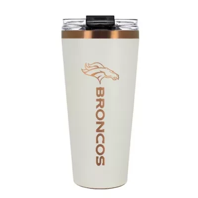 NFL Denver Broncos 32oz Copper and Crème Big Slim Travel Tumbler