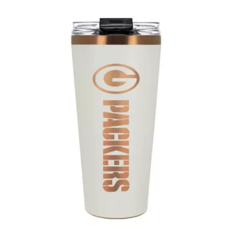 NFL Green Bay Packers 32oz Copper and Crème Big Slim Travel Tumbler