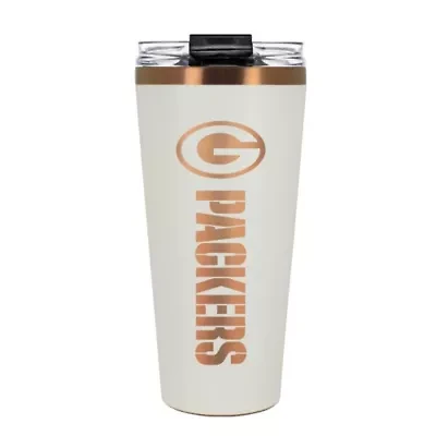 NFL Green Bay Packers 32oz Copper and Crème Big Slim Travel Tumbler