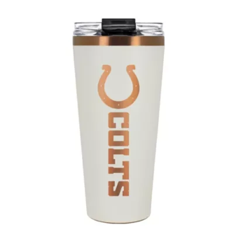 NFL Indianapolis Colts 32oz Copper and Crème Big Slim Travel Tumbler