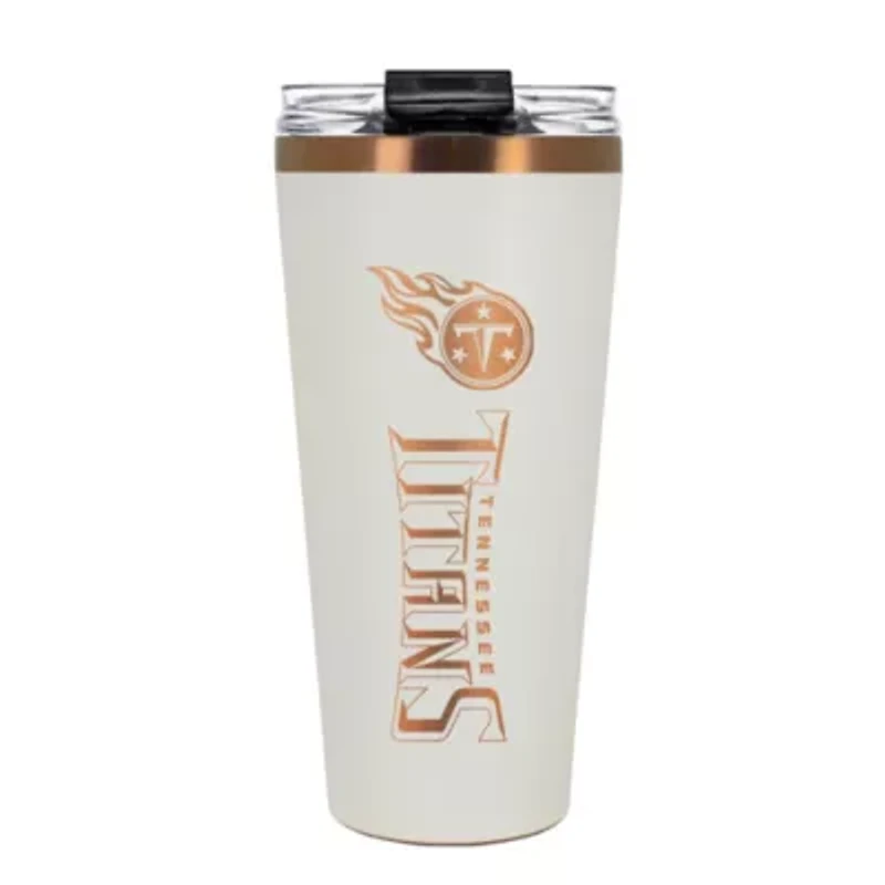 NFL Tennessee Titans 32oz Copper and Crème Big Slim Travel Tumbler
