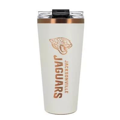 NFL Jacksonville Jaguars 32oz Copper and Crème Big Slim Travel Tumbler