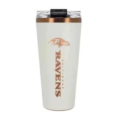 NFL Baltimore Ravens 32oz Copper and Crème Big Slim Travel Tumbler