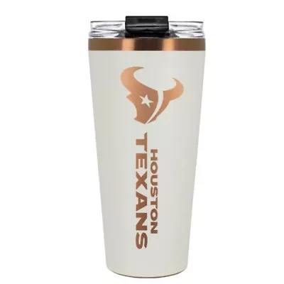 NFL Houston Texans 32oz Copper and Crème Big Slim Travel Tumbler