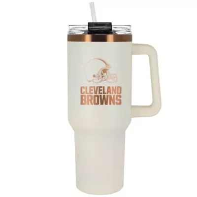 NFL Cleveland Browns 40oz Copper and Crème Colossus Travel Mug