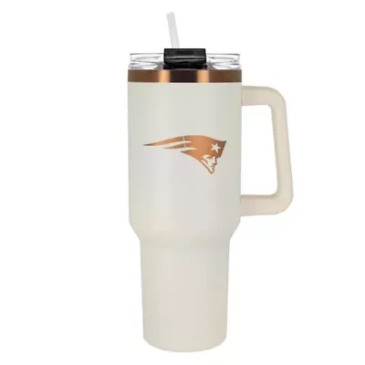 NFL New England Patriots 40oz Copper and Crème Colossus Travel Mug