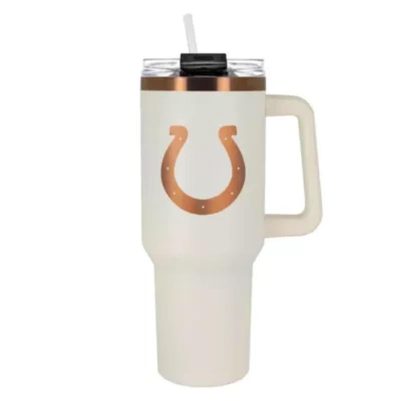 NFL Indianapolis Colts 40oz Copper and Crème Colossus Travel Mug