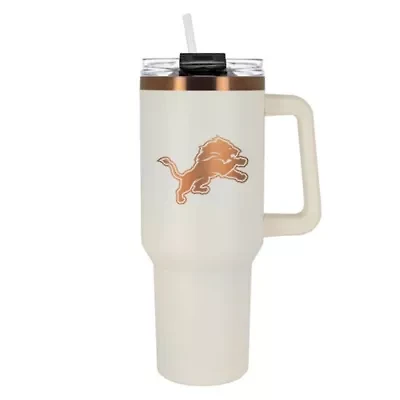 NFL Detroit Lions 40oz Copper and Crème Colossus Travel Mug