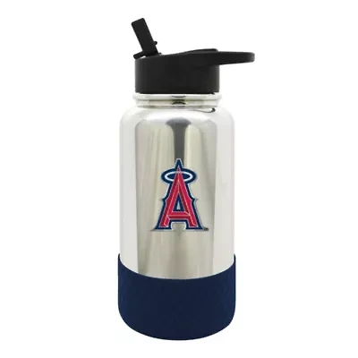 MLB Los Angeles Angels 32oz Chrome Water Bottle