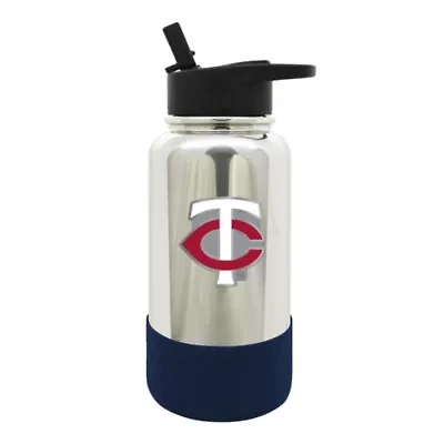 MLB Minnesota Twins 32oz Chrome Water Bottle