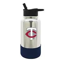 MLB Minnesota Twins 32oz Chrome Water Bottle