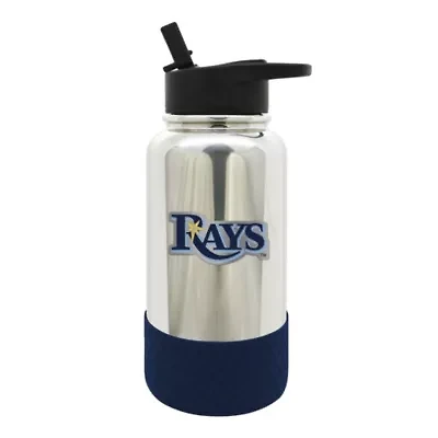 MLB Tampa Bay Rays 32oz Chrome Water Bottle