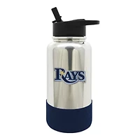 MLB Tampa Bay Rays 32oz Chrome Water Bottle