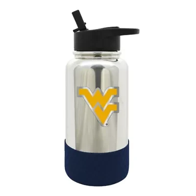 NCAA West Virginia Mountaineers 32oz Chrome Water Bottle