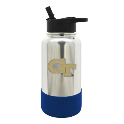 NCAA Georgia Tech Yellow Jackets 32oz Chrome Water Bottle