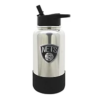 NBA Brooklyn Nets 32oz Chrome Water Bottle