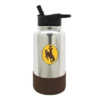 NCAA Wyoming Cowboys 32oz Chrome Water Bottle