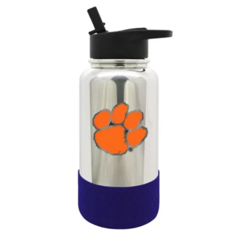 NCAA Clemson Tigers 32oz Chrome Water Bottle
