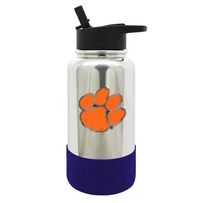 NCAA Clemson Tigers 32oz Chrome Water Bottle