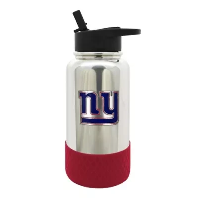 NFL New York Giants 32oz Chrome Water Bottle