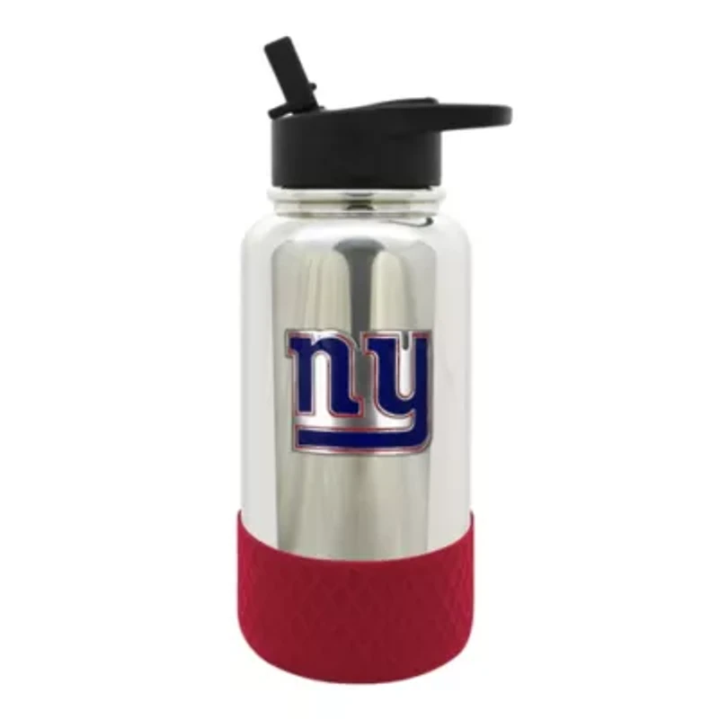NFL New York Giants 32oz Chrome Water Bottle