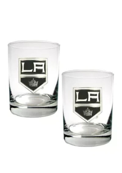 NHL Los Angeles Kings Rocks Glass Set