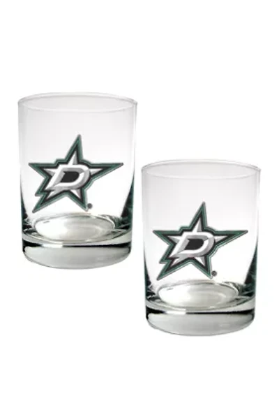 NHL Dallas Stars Rocks Glass Set
