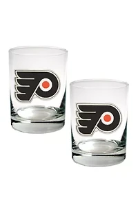 NHL Philadelphia Flyers Rocks Glass Set