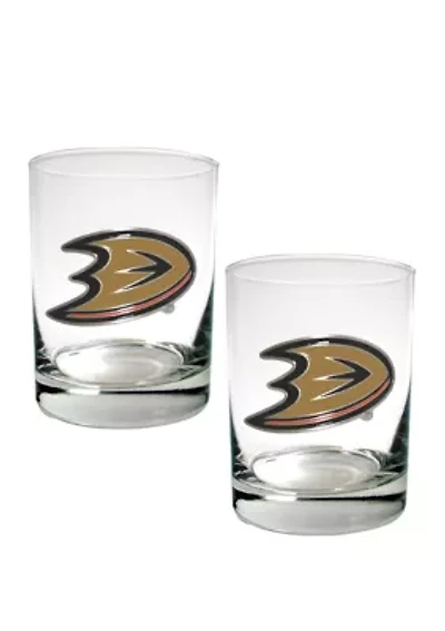 NHL Anaheim Ducks Rocks Glass Set