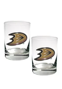 NHL Anaheim Ducks Rocks Glass Set