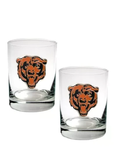 NFL Chicago Bears Rocks Glass Set