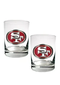 NFL San Francisco 49ers Rocks Glass Set