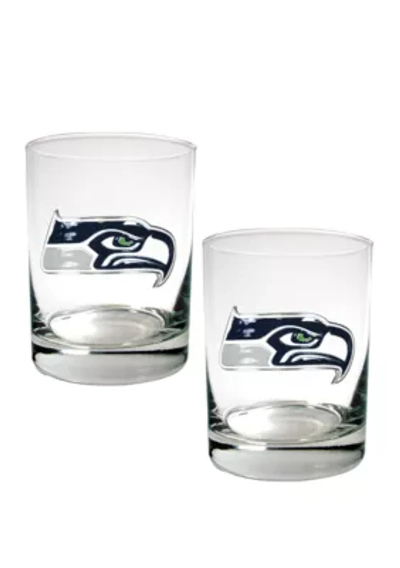 NFL Seattle Seahawks Rocks Glass Set