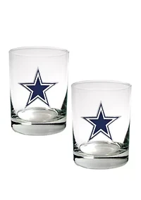 NFL Dallas Cowboys Rocks Glass Set