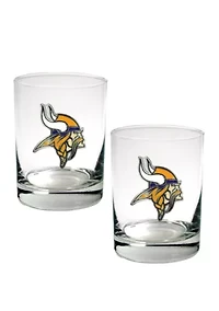 NFL Minnesota Vikings Rocks Glass Set