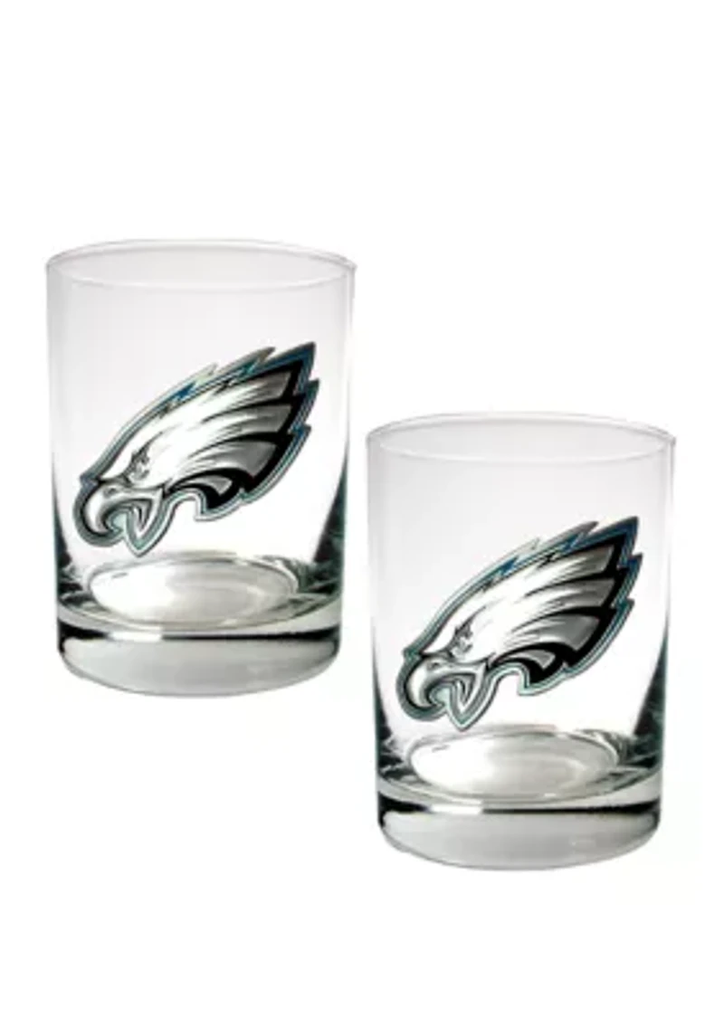 NFL Philadelphia Eagles Rocks Glass Set