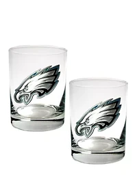 NFL Philadelphia Eagles Rocks Glass Set