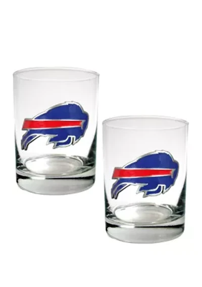 NFL Buffalo Bills Rocks Glass Set