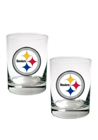 NFL Pittsburgh Steelers Rocks Glass Set