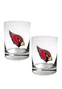 NFL Arizona Cardinals Rocks Glass Set