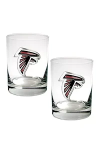 NFL Atlanta Falcons Rocks Glass Set