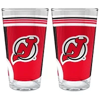 NHL New Jersey Devils 2pc Pint Glass Set
