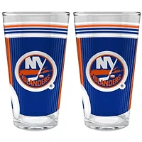 NHL New York Islanders 2pc Pint Glass Set